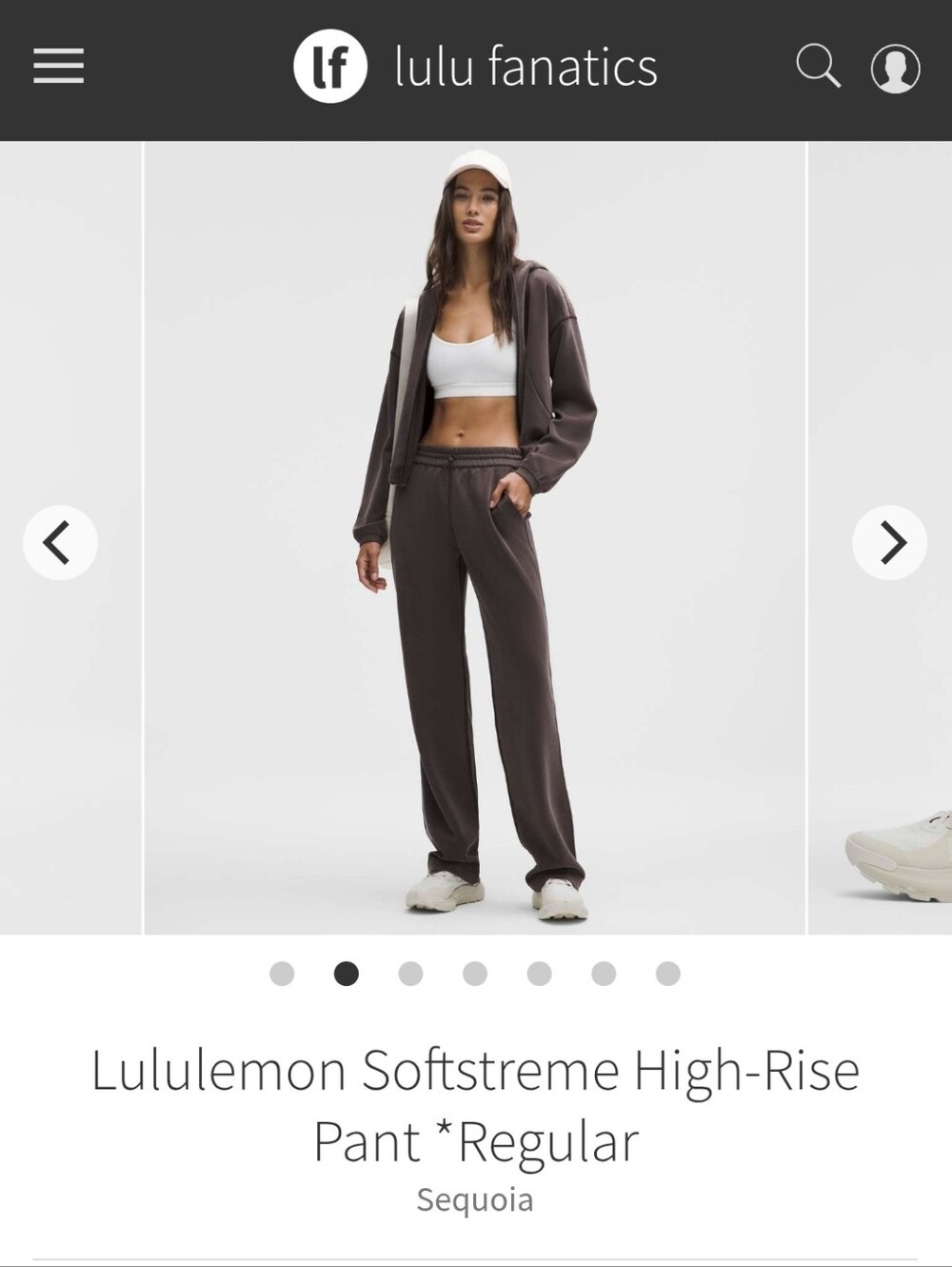 lululemon athletica Softstreme High-Rise Track Pant in Sequoia (Brown)